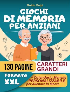 copertina libro giochi di memoria per anziani