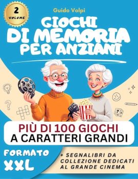 copertina libro giochi di memoria per anziani volume 2